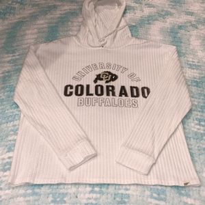 Colorado Buffaloes Lightweight Textured Hoodie - White (M)